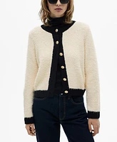 Mango Women's Contrasted Buttons Jacket