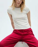 Mango Women's Flowing Linen Pants