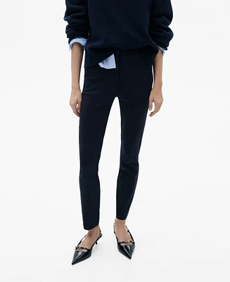 Mango Women's Crop Skinny Pants