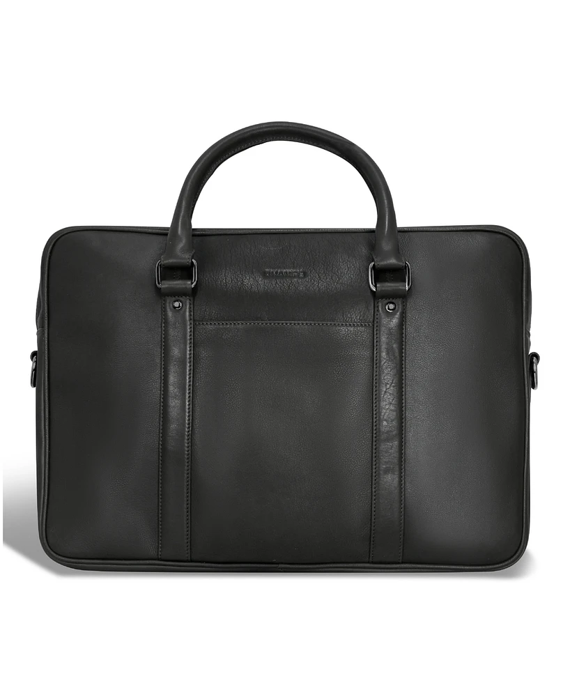 Champs Onyx Collection Leather Slim Briefcase