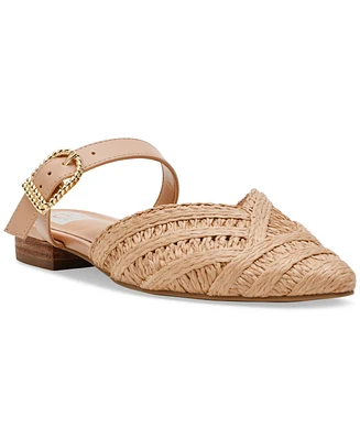 Dv Dolce Vita Women's Domain Raffia Woven Flat Mules