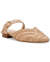 Dv Dolce Vita Women's Domain Raffia Woven Flat Mules