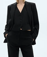 Mango Women's Buttons Detail Suit Vest