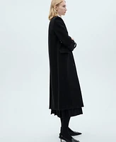 Mango Women's Buttoned Wool Coat