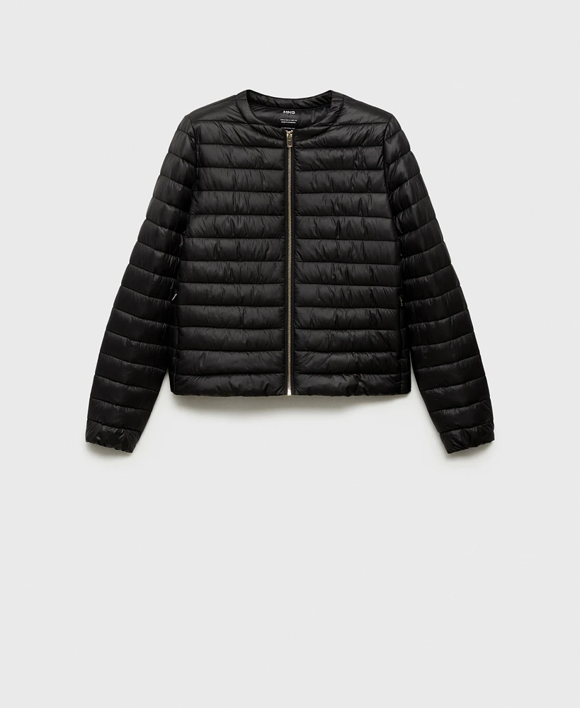 Mango Women's Pocket Quilted Jacket