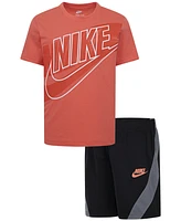 Nike Sportswear Little Boys "On The Move" Logo T-Shirt & Shorts Set