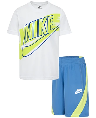 Nike Sportswear Little Boys "On The Move" Logo T-Shirt & Shorts Set