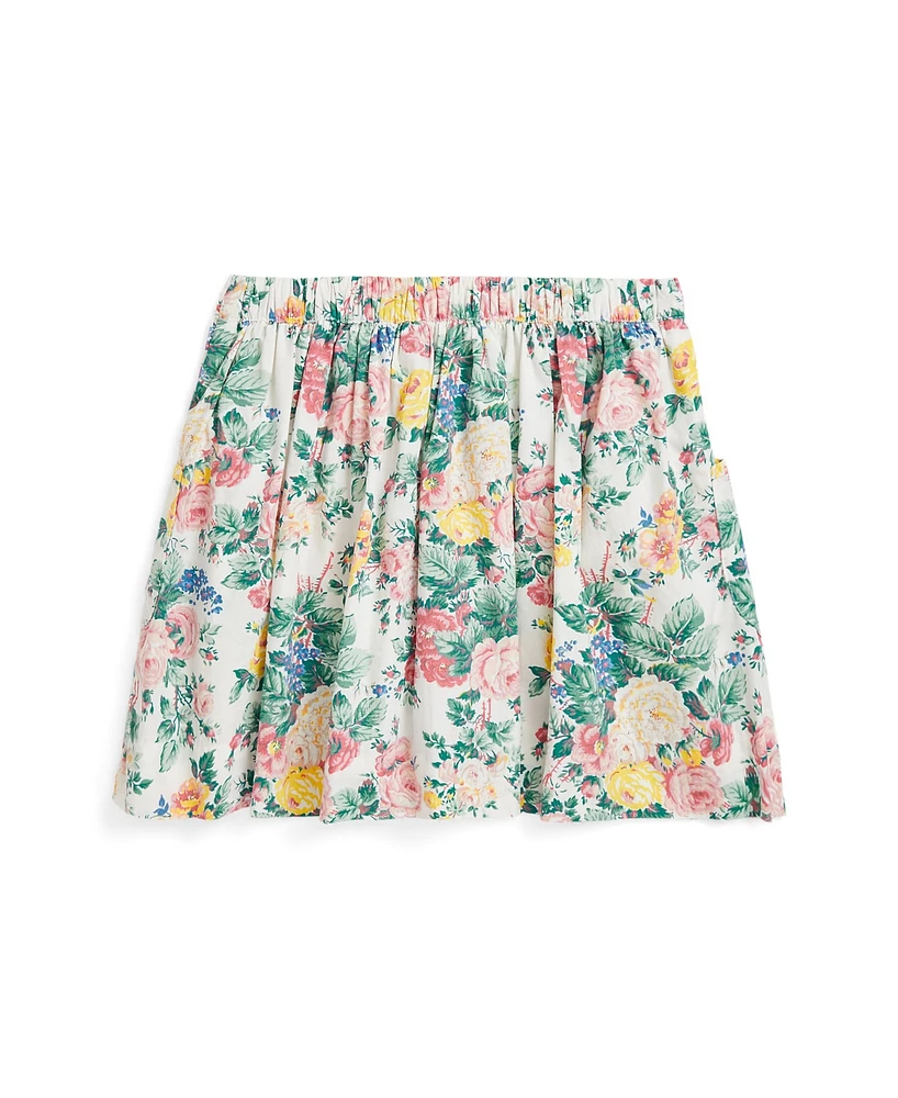 Polo Ralph Lauren Toddler and Little Girls Floral Cotton Skirt