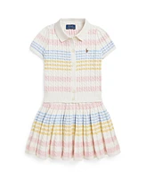 Polo Ralph Lauren Toddler and Little Girls Striped Cotton Cardigan Skirt Set