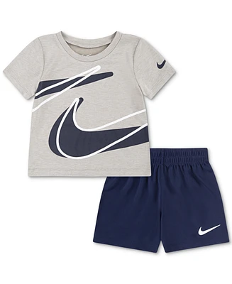 Nike Little Boys Dri-fit Dropset T-Shirt & Shorts Set