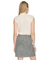 Calvin Klein Petite A-Line Side-Zip Skirt