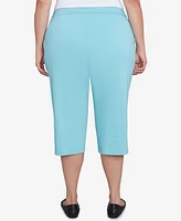 Alfred Dunner Plus Classic Flat Front Allure Clamdigger Pants