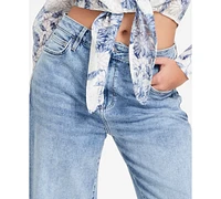 Guess Women's Bellflower Cropped Wide-Leg Jeans