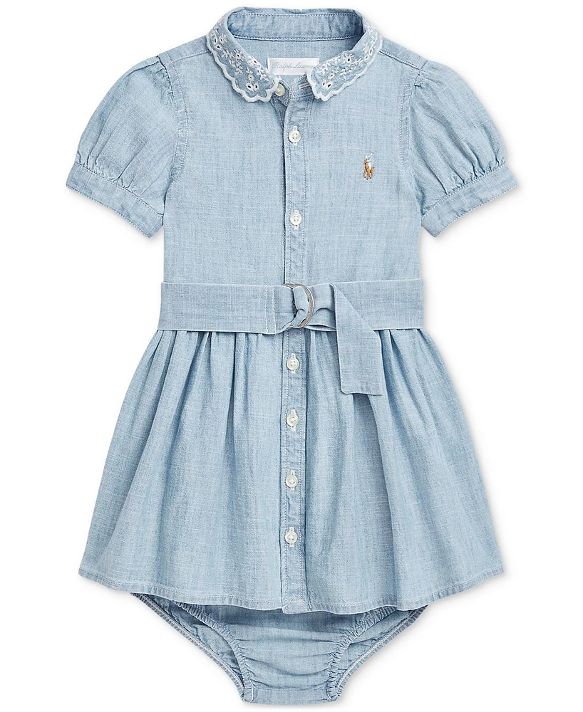 Polo Ralph Lauren Baby Belted Chambray Shirtdress