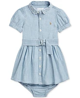 Polo Ralph Lauren Baby Belted Chambray Shirtdress