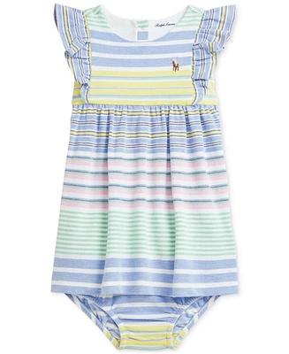 Polo Ralph Lauren Baby Ruffled Striped Shirtdress