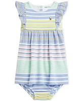 Polo Ralph Lauren Baby Ruffled Striped Shirtdress