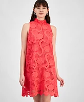 Anne Klein Women's Lace Mini Sleeveless Shift Dress