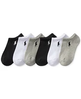 Polo Ralph Lauren Toddler Girls Classic Solid Low-Cut Socks, 6-Pack