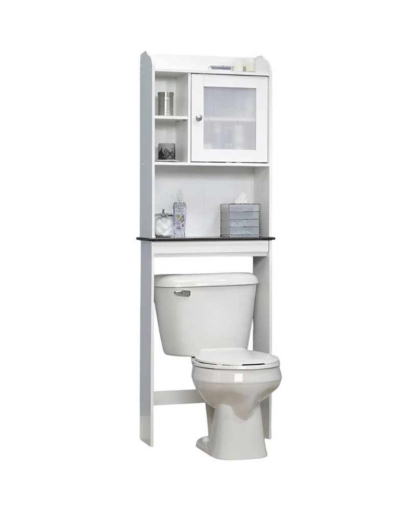 Slickblue Space Saving Over Toilet Bathroom Cabinet with 2 Adjustable Shelves