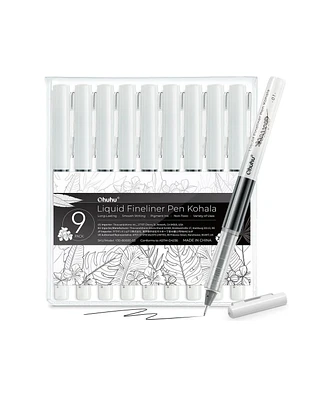 Ohuhu 9ct Kohala Liquid Fineliner Drawing Pens Y30-80600-53