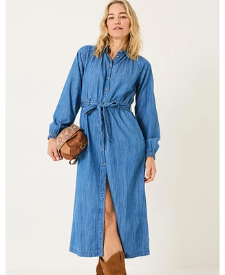 FatFace Women's Abi Denim Midi Dress