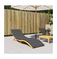 Sun Lounger Cushion Anthracite 78.7"x23.6"x1.2" Oxford Fabric