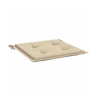 Garden Chair Cushions pcs Beige 19.7"x19.7"x1.6" Oxford Fabric