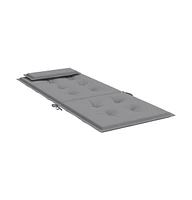 vidaXL Highback Chair Cushions 6 pcs Gray Oxford Fabric