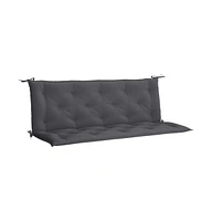 Garden Bench Cushion Anthracite 59.1"x(19.7"+19.7")x2.8" Oxford Fabric