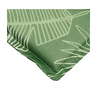 Sun Lounger Cushion Leaf Pattern Oxford Fabric