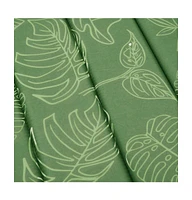 vidaXL Sun Lounger Cushion Leaf Pattern Oxford Fabric
