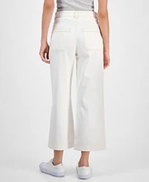 Boss Orange Women's High-Rise Cropped Wide-Leg Jeans