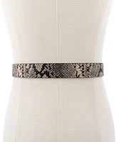 Michael Kors Women's 28mm Reversible Snake Belt