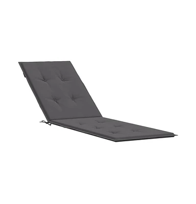 Deck Chair Cushion Anthracite (29.5"+41.3")x19.7"x1.6"
