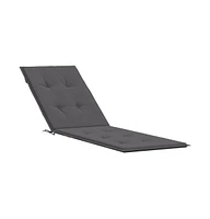 Deck Chair Cushion Anthracite (29.5"+41.3")x19.7"x1.6"