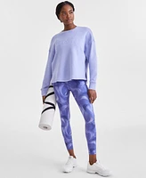 Id Ideology Women's Fitness Crewneck Knit Sweatshirt, Exclusively at Macy's