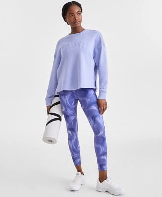 Id Ideology Womens Long Sleeve Crewneck Top Printed 7 8 Leggings Exclusively At Macys