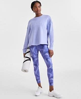 Id Ideology Womens Long Sleeve Crewneck Top Printed 7 8 Leggings Exclusively At Macys