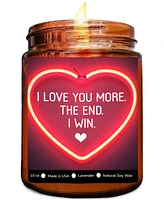 Lovery "I Love You More" Lavender Scented Soy Wax Candle, 10 oz.