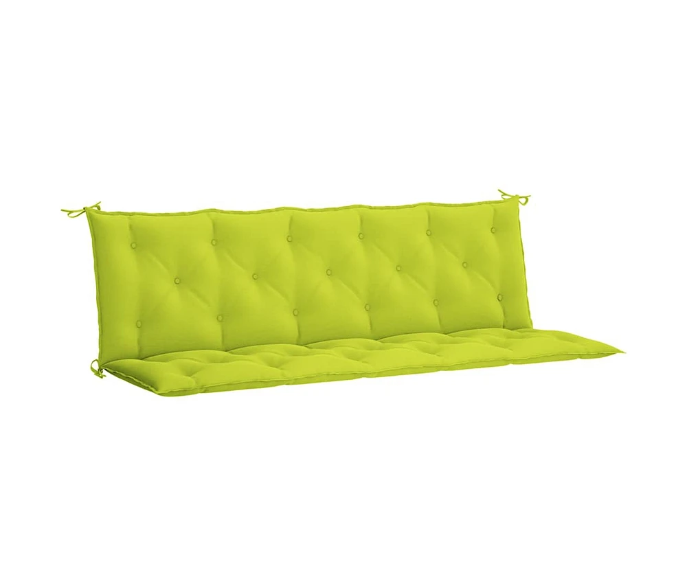 Garden Bench Cushion Bright Green 70.9"x(19.7"+19.7")x2.8" Oxford Fabric