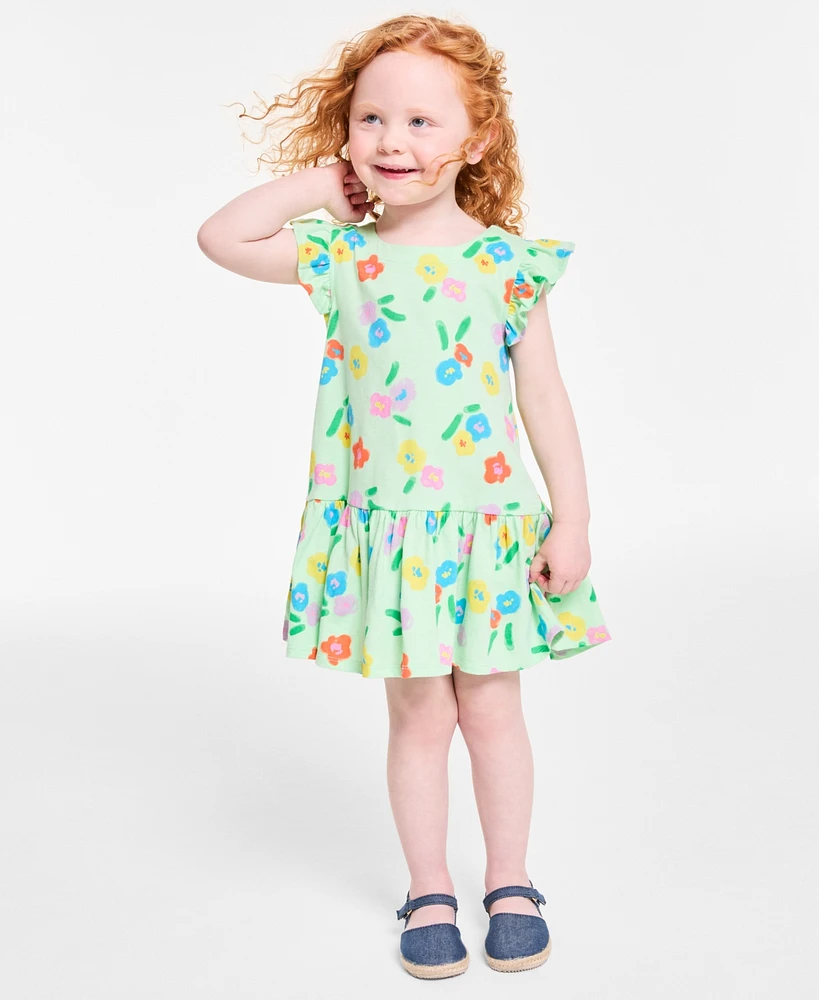 Epic Threads Toddler Girls Floral-Print Peplum Dress, Exclusively at Macy's