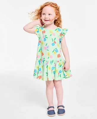 Epic Threads Toddler Girls Floral-Print Peplum Dress, Exclusively at Macy's