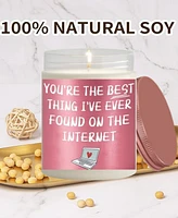 Lovery "You're The Best" Vanilla Scented Soy Wax Candle, 10 oz.