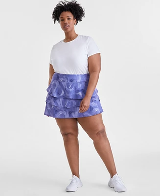 Id Ideology Plus Flounce Performance Skort, Exclusively at Macy's