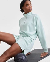 Ideology Womens Quarter Zip Sweatshirt Shorts Exclusively At Macys