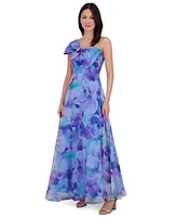 Eliza J Women's Printed Bow Sleeveless Gown