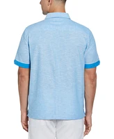 Cubavera Men's Cross-Dyed Short-Sleeve Pintucked Shirt