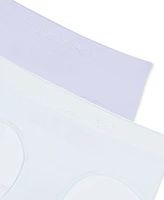 Calvin Klein Big Girls Seamless Embossed Hipster Underwear, Pack of 2