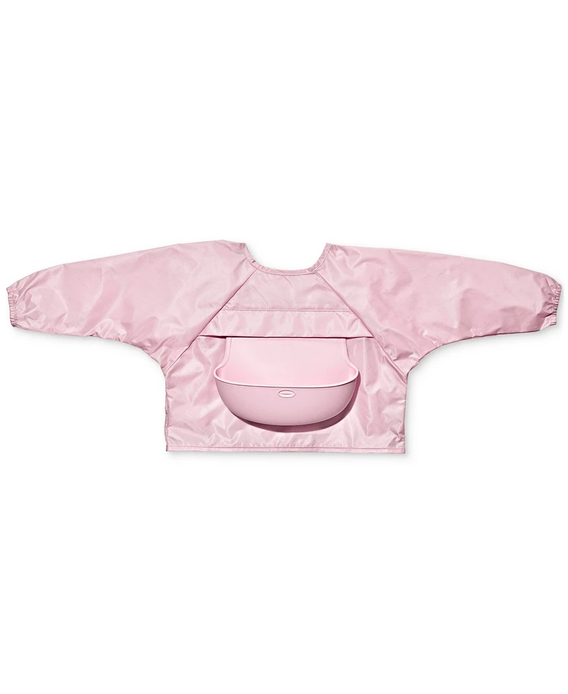 Oxo Tot Sleeved Roll Up Bib with Crumb Pocket